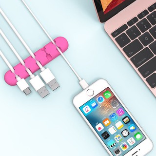 Thanh dán Orico 5 khe cố định dây cáp PK48