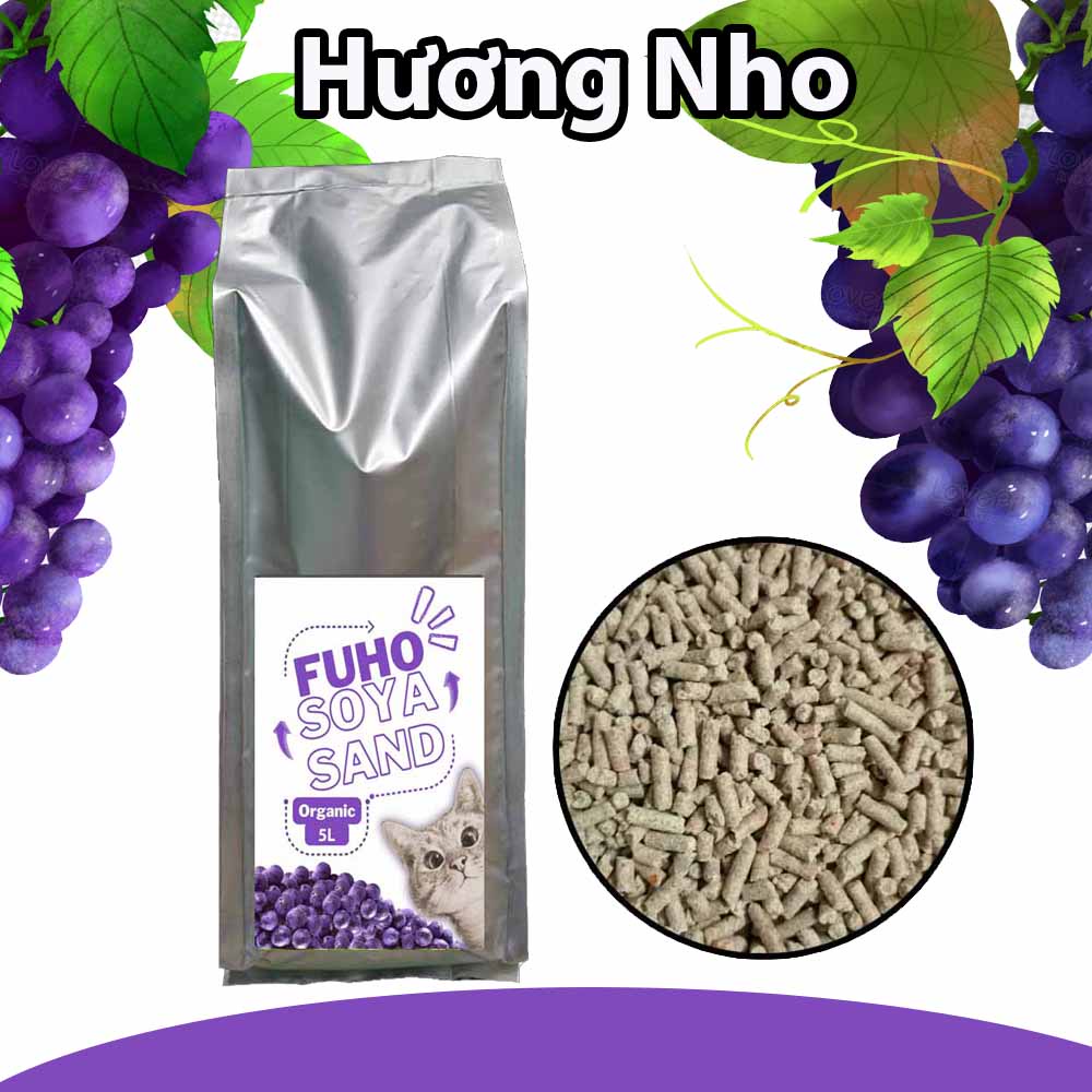 5L Cát Đậu Nành Vệ Sinh Cho Mèo Ứng Dụng Vi Sinh Giảm Mùi Hôi Hiệu Quả