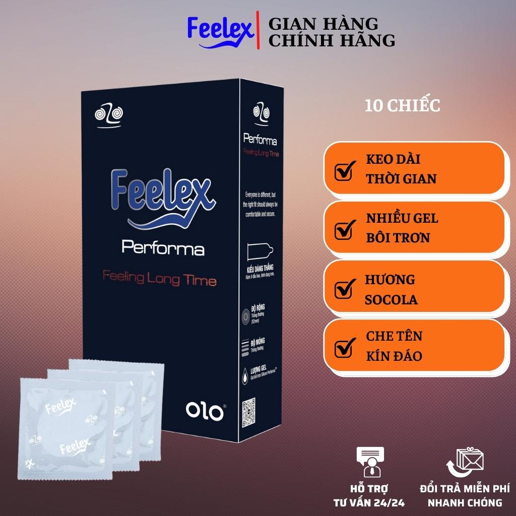 Bao cao su ozo Feelex performa hộp 10 bcs