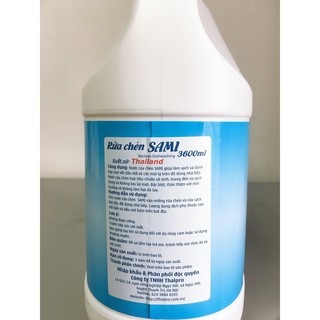 Nước rửa chén bát không mùi Thái Lan Sami 3600ml