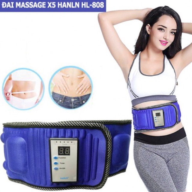 Đai Massage tích hợp pin * Freeship * Máy massage bụng giảm mỡ bụng X5