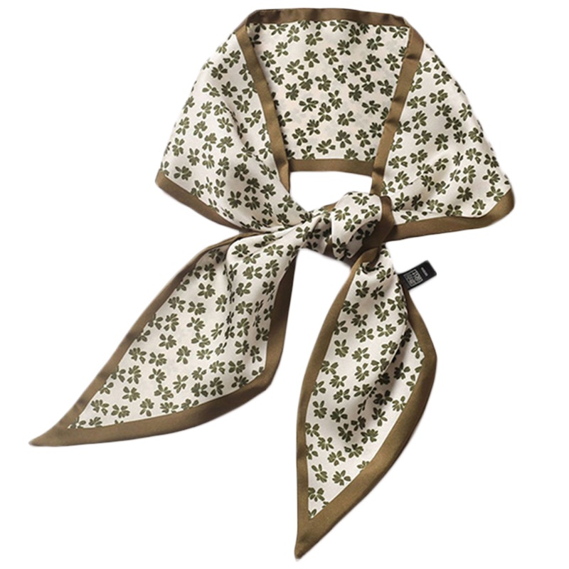 Khăn Quàng Cổ Mỏng In Hoa Phong Cách Vintage Dành Cho Nữ