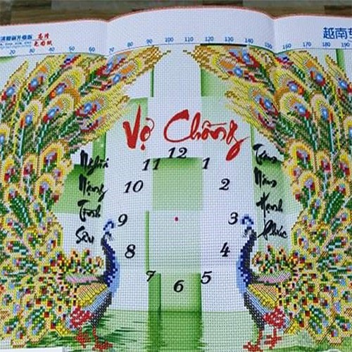 Tranh thêu Địa Tạng Vương Bồ Tát LV3414 - kích thước: 50 * 80cm.