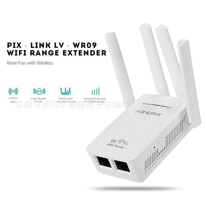 Bộ Phát Wifi Pix-Link 300m Lv Wr09 0512 | BigBuy360 - bigbuy360.vn