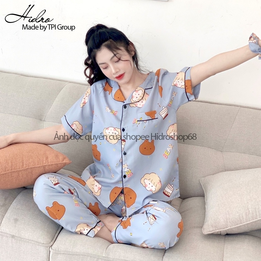 Bộ ngủ pijama tay ngắn quần dài