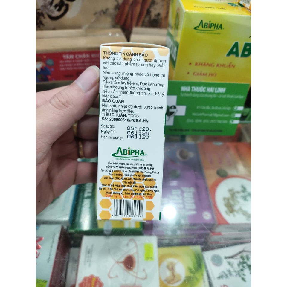Xịt họng keo ong Abipolis - Độc quyền sáng chế từ Italia