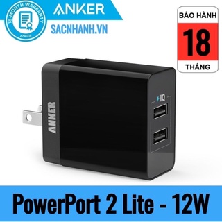 Củ sạc anker powerport 2 lite - 12w-a2129