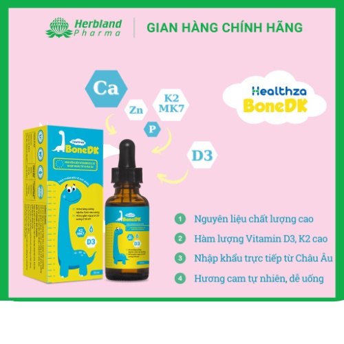 Healthza BoneDK dạng giọt 30ml dành cho bé