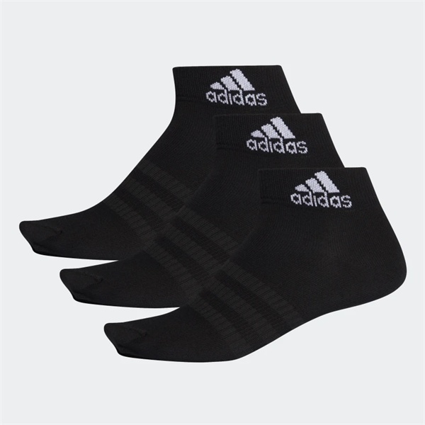 Tất Adidas 3 Đôi Cổ Chân - Đen