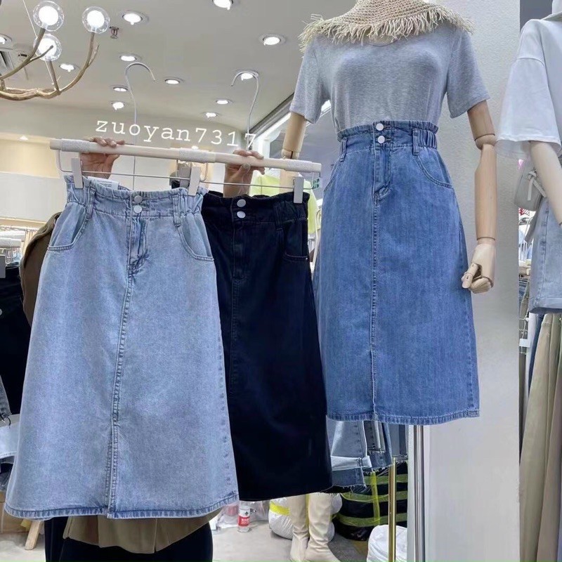 chân váy bò cạp chun hàng chuẩn tag mác | BigBuy360 - bigbuy360.vn