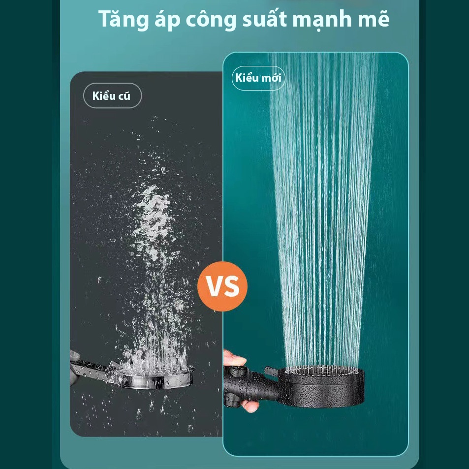 Vòi hoa sen vòi sen tăng áp cao cấp không gỉ-K1797