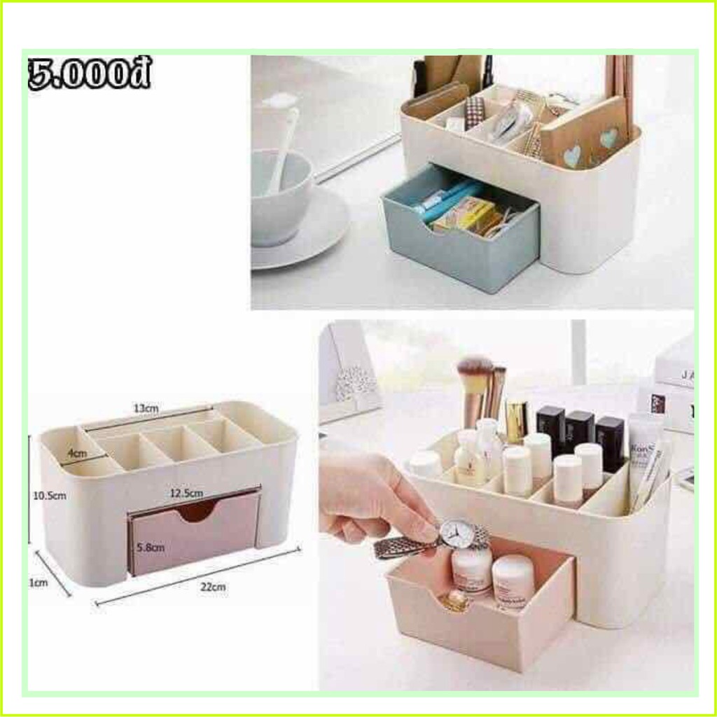 Kệ mỹ phẩm mini tiện dụng 2 tầng