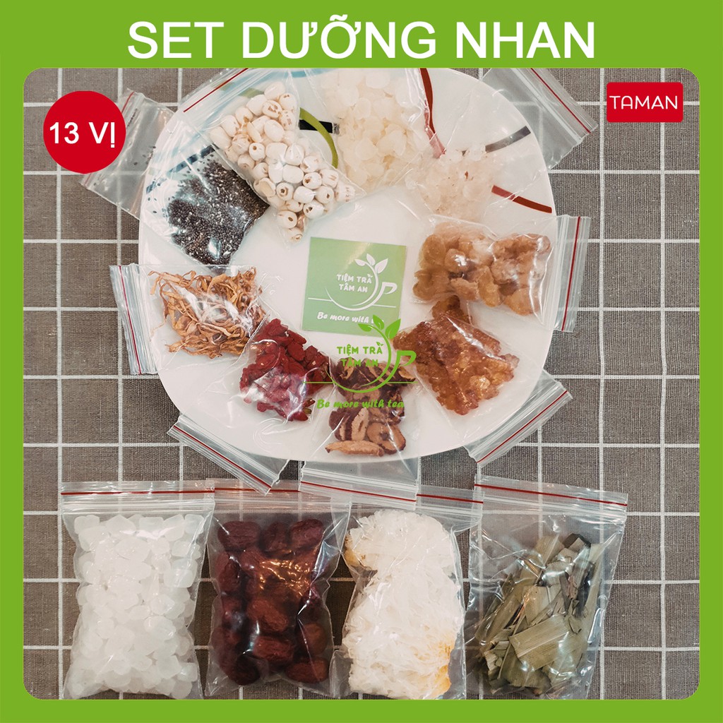 SET chè dưỡng nhan 13 vị, SET trà dưỡng nhan - Tiệm Trà Tâm An