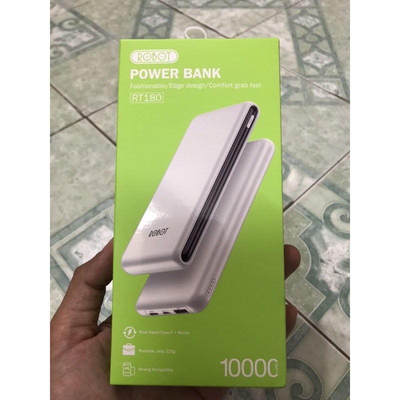 Sạc Dự Phòng 10.000mAh ROBOT RT180 (MỚI 100%)