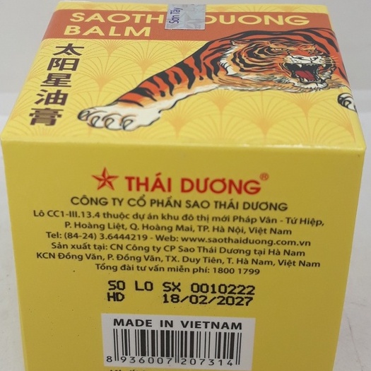 Viên Xương Khớp Sao Thái Dương &amp; Dầu Con Hổ Sao Thái Dương BALM