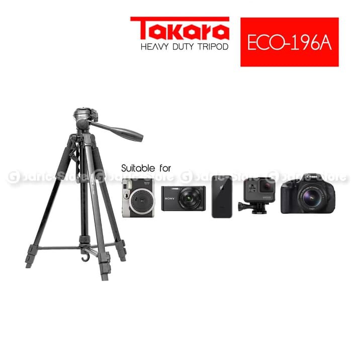 Takara Tripod Eco-196a Dslr Camera 196a Giá Đỡ