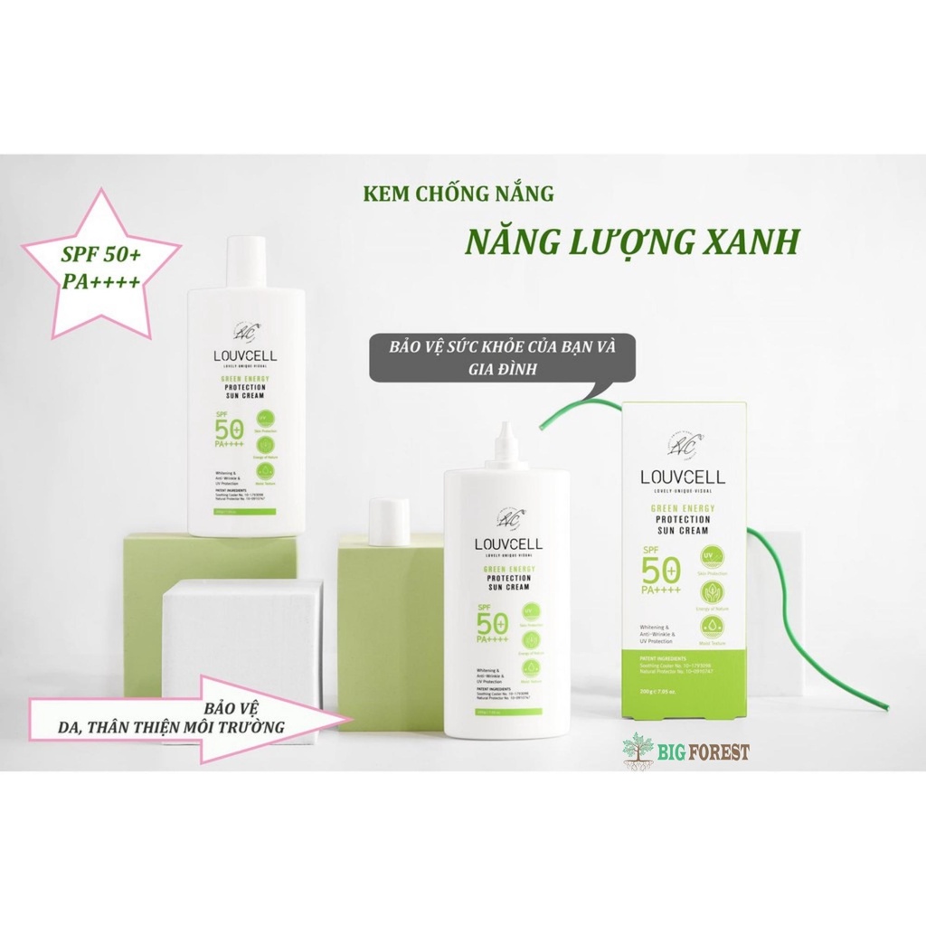 Kem Chống Nắng Toàn Thân 200ml Green Energy Protection Sun Cream  LOUVCELL