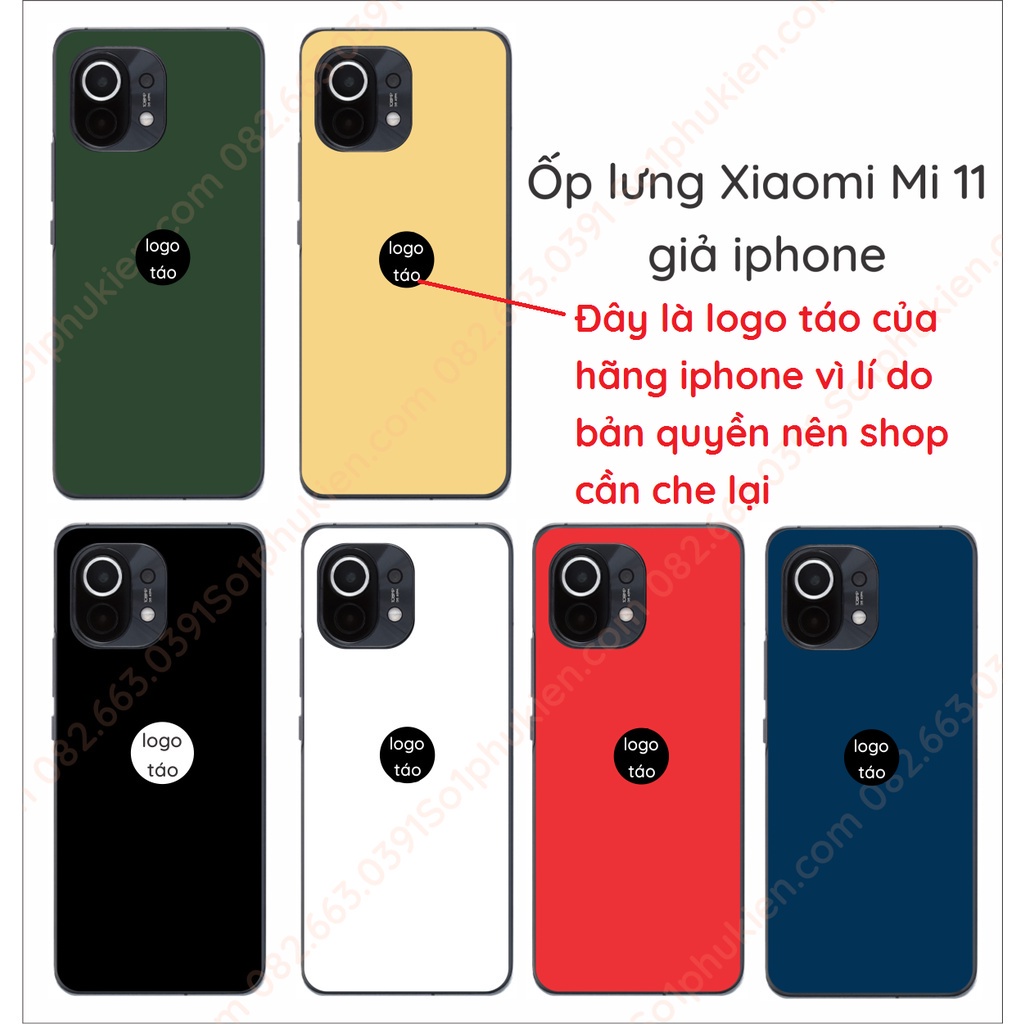 Ốp lưng giả iPhone dành cho Xiaomi mi 11