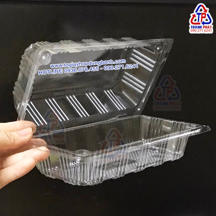 50 Hộp H151 cao đựng bánh mì tan chảy , bánh mì chà bông, bông lan cuộn 18cm