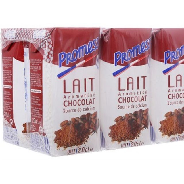 Lốc 6 Hộp Sữa Tươi Promess Vị Nguyên Kem - Ít Béo -Vitamin