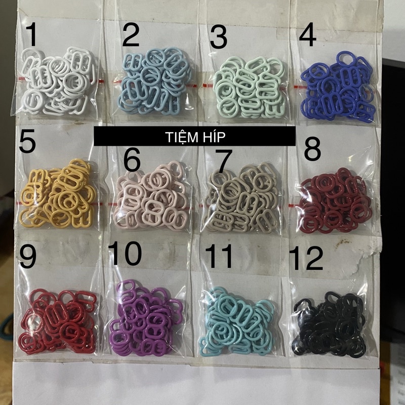 Bộ khoen tăng giảm dây áo 2 dây, đầm ngủ ( gói 10 bộ )