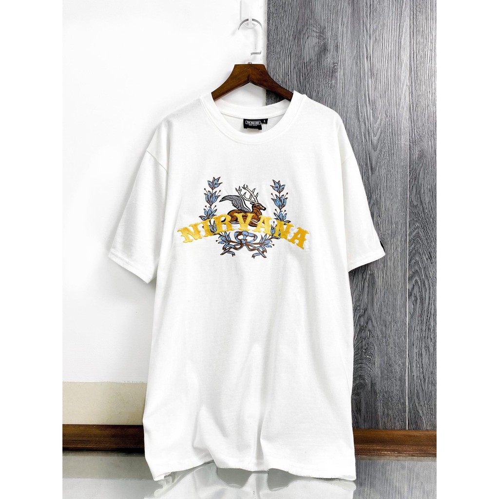 [Mã SKAMPUSHA8 giảm 8% đơn 300K] Áo thun tay lỡ thêu Hươu NIRVANA cao cấp , áo phông T shirt nam nữ unisex , MSW Town | BigBuy360 - bigbuy360.vn