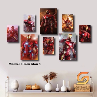 Chủ đề marvel, dc, iron man, spider man, super man - chất liệu fomex phủ tráng gương dày 5mm