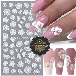 Các mẫu sticker nổi 5d dán móng tay