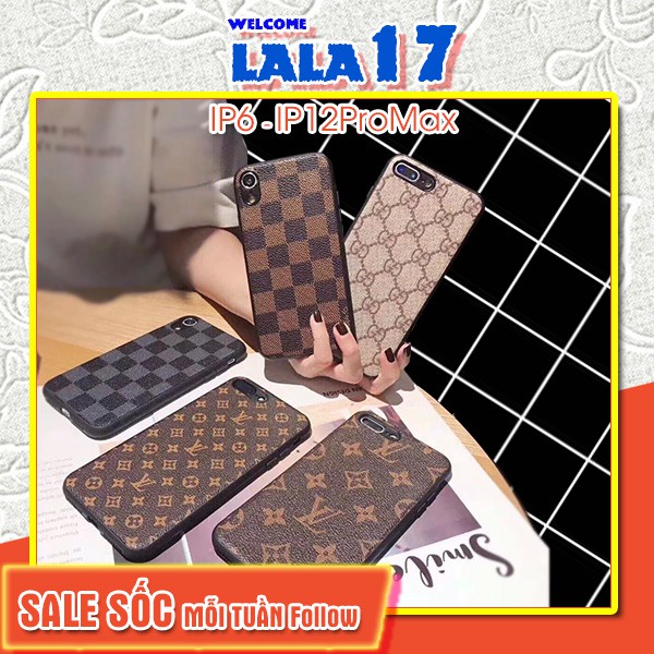 Ốp Lưng Iphone LV họa tiết - Ốp Da in hình 6/6plus/6s/6splus/7/7plus/8/8plus/x/xr/xs/11/12/pro/max/plus/promax
