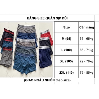 Quần sịp đùi 100k/3c