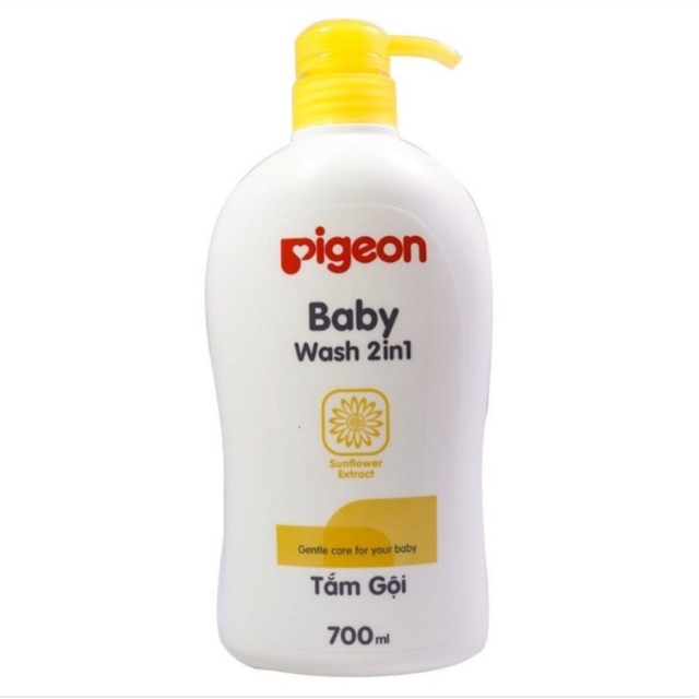 Tắm Gội Em Bé Pigeon Sunflower 700ml