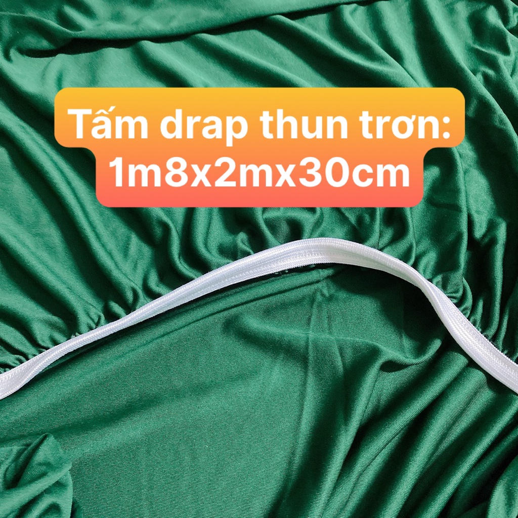 Tấm drap thun trơn 1m8,3t (KO KÈM: áo nằm, áo ôm, mền/chăn). Lamabedding - Chăn ga gối Minh Anh -Drap Minh Anh chuyên sỉ