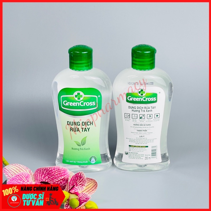 Dung dịch Nước Rửa tay Green Cross 250ml - Minpharmacy