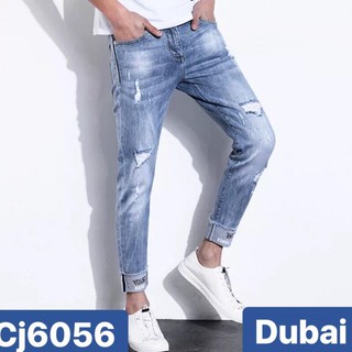 Quần jean nam rách wash db 6056