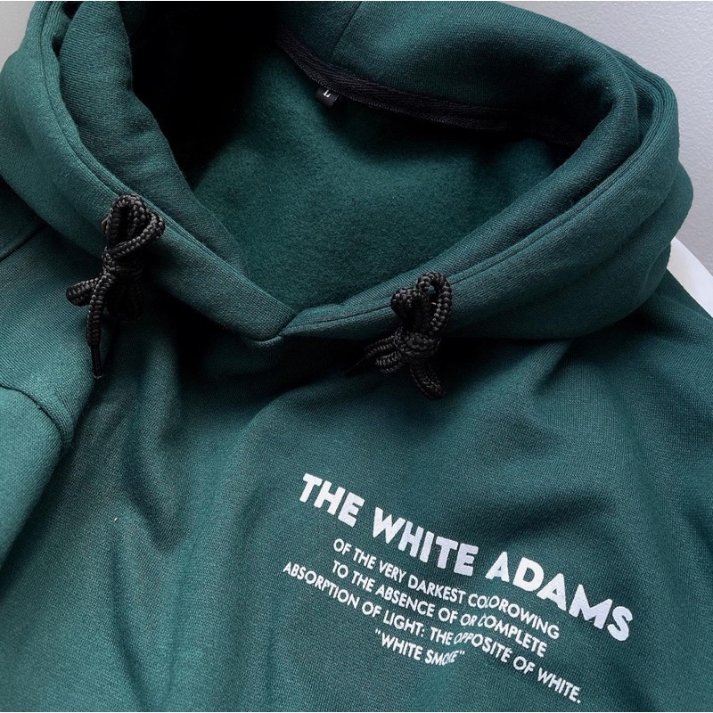 Áo Hoodie The White màu rêu ảnh thật unisex SSSTore ( nam nữ bận đều được)