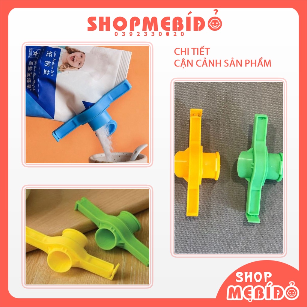 Kẹp Khóa Miệng Túi Thực Phẩm Tiện Dụng Đảm Bảo Chất Lượng Thực Phẩm COLLEN LIFE Shop Mẹ Bí Đỏ GD02