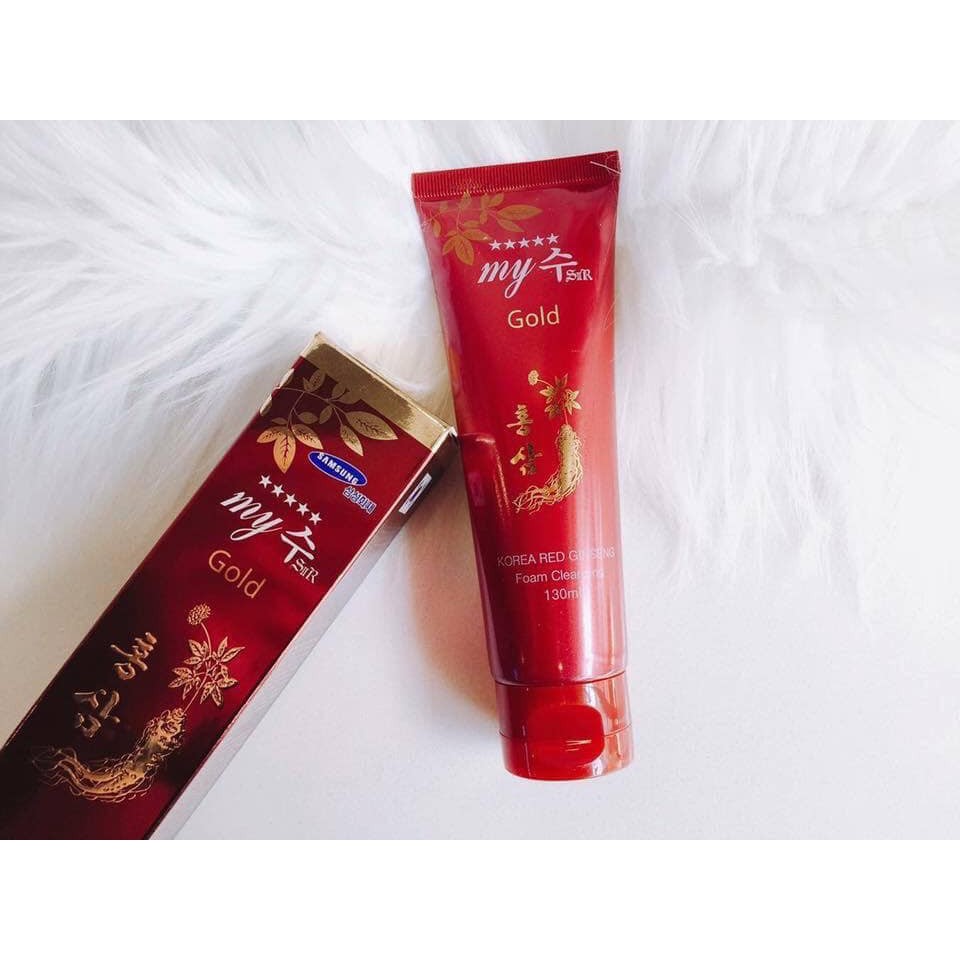 SỮA RỬA MẶT MY GOLD KOREA RED GINSENG FOAM CLEANSING