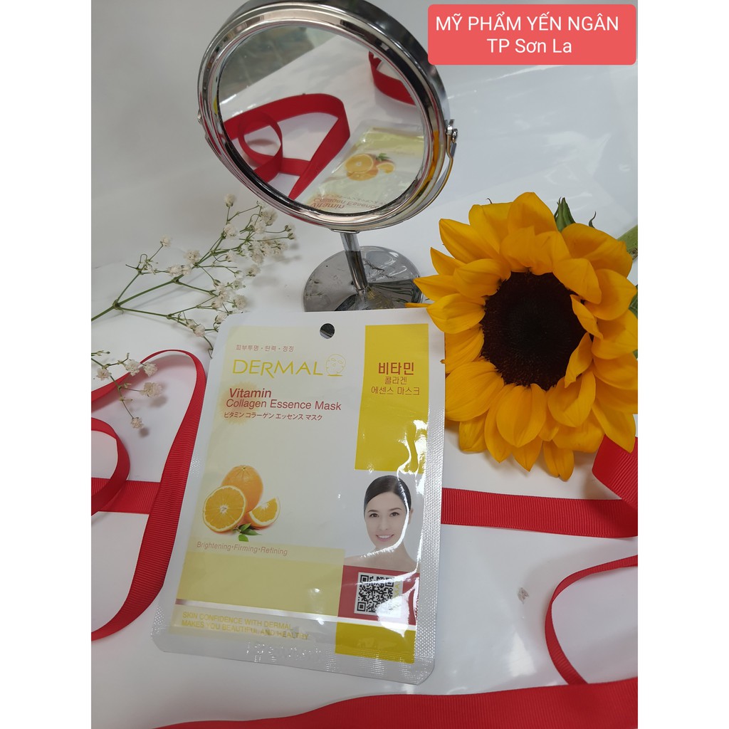 Mặt Nạ Dưỡng Da- Dermal Royal Jelly Collagen Essence Mask 23g - Hàn Quốc