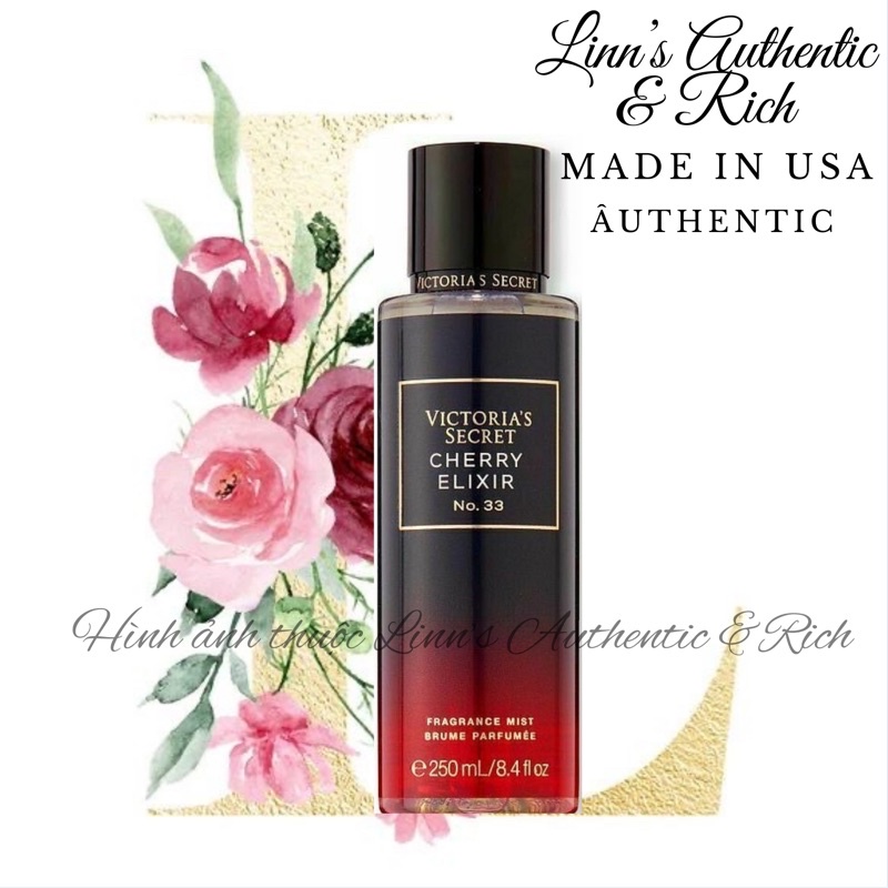 CHERRY ELIXIR No.33 - Xịt Thơm Toàn Thân Body Mist Victoria’s Secret Usa