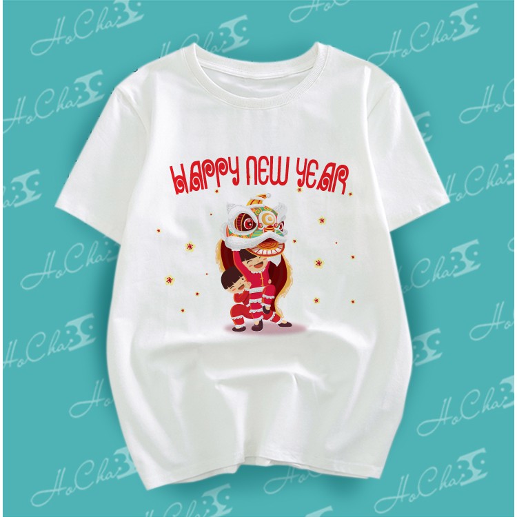 [ FREE SHIP ] Áo Thun TẾT 2020 - Xuân Canh Tý - Bộ 2 | Vải Dày Mịn Tặng Bao Lì Xì TẾT - MAY Dây Cổ Cao Cấp (Có VIDEO)