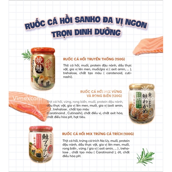 Ruốc cá hồi truyền thống nội địa Nhật Bản từ thịt cá hồi Nauy cho bé ăn dặm,shop nhật chính hãng (Mới 2022) _giadungnhat