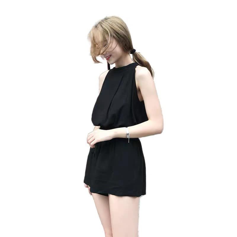 Set Áo Cổ Yếm Mix Short Chất Đũi Siêu Đẹp Cho Nữ | BigBuy360 - bigbuy360.vn