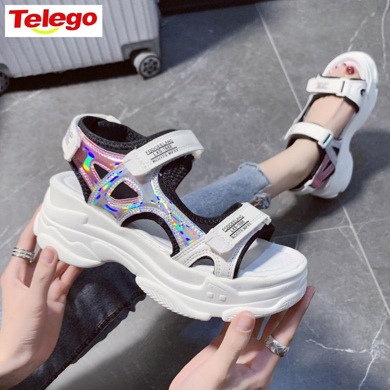 Giày sandal thể thao đế dày phong cách Hàn Quốc 2022 dành cho nữ