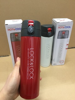 Bình giữ nhiệt lock&lock lhc541 450ml trắng và đỏ