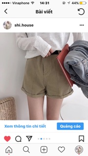 ORDER quần short kèm đai