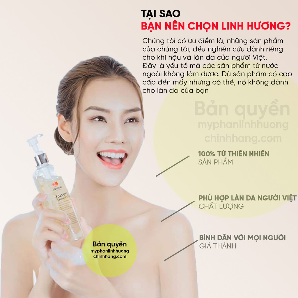 Kem ủ trắng da toàn thân Linh Hương - Sexy girl body wash 100ml