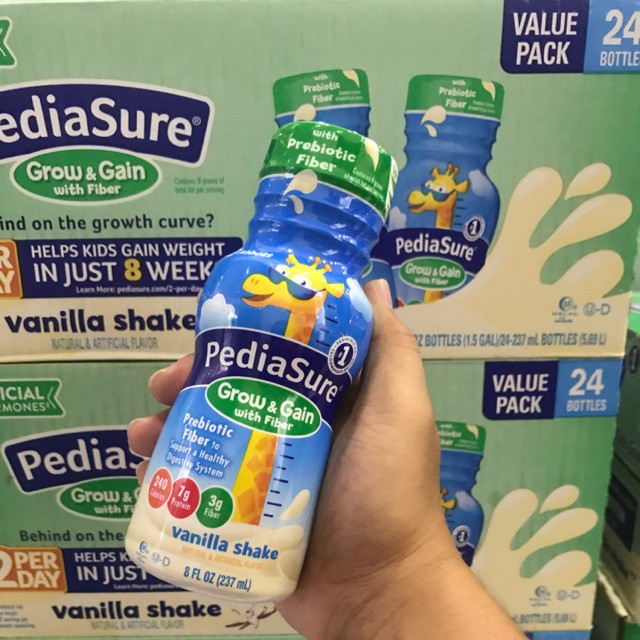 Sữa Pediasure nước 237ml with Fiber hương Vanilla