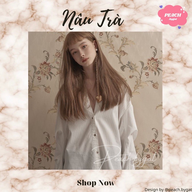 Thuốc nhuộm NÂU TRÀ peach.bygat,peach.bygat,peach.bygat | BigBuy360 - bigbuy360.vn