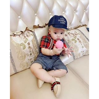 BODY YẾM NƠ XANH THAN CHO BÉ TRAI 3-13KG - SHUBIM KIDS
