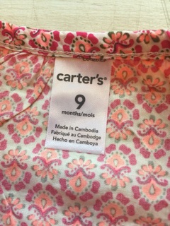Áo bé gái Carter